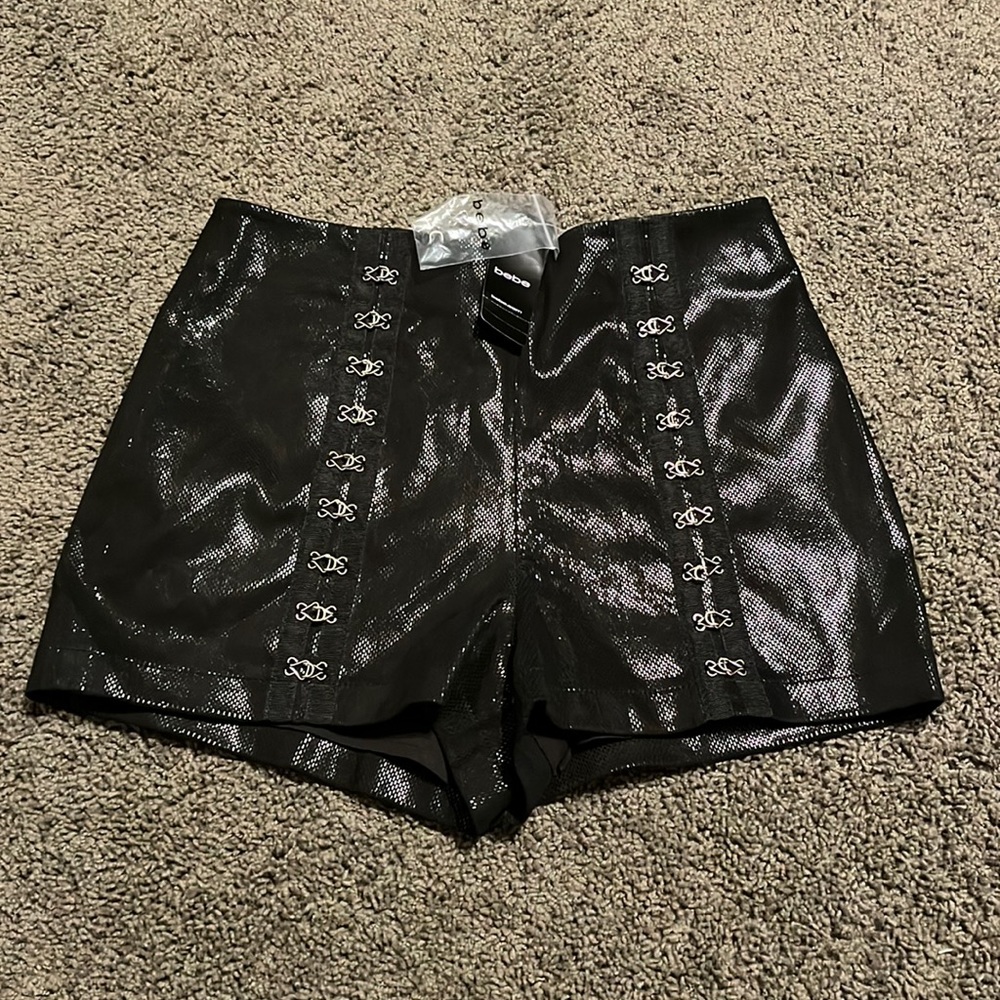 Leather Bebe shorts
